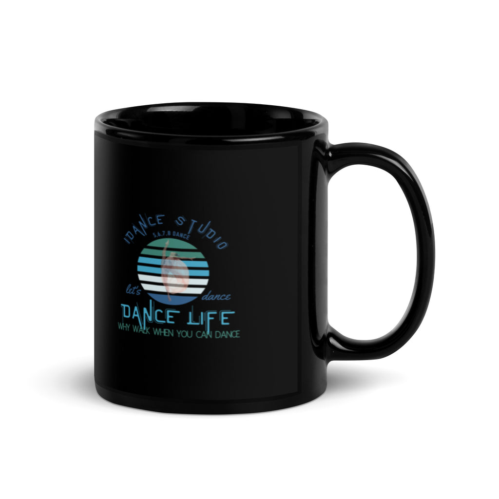 Dance Life Black Glossy Mug
