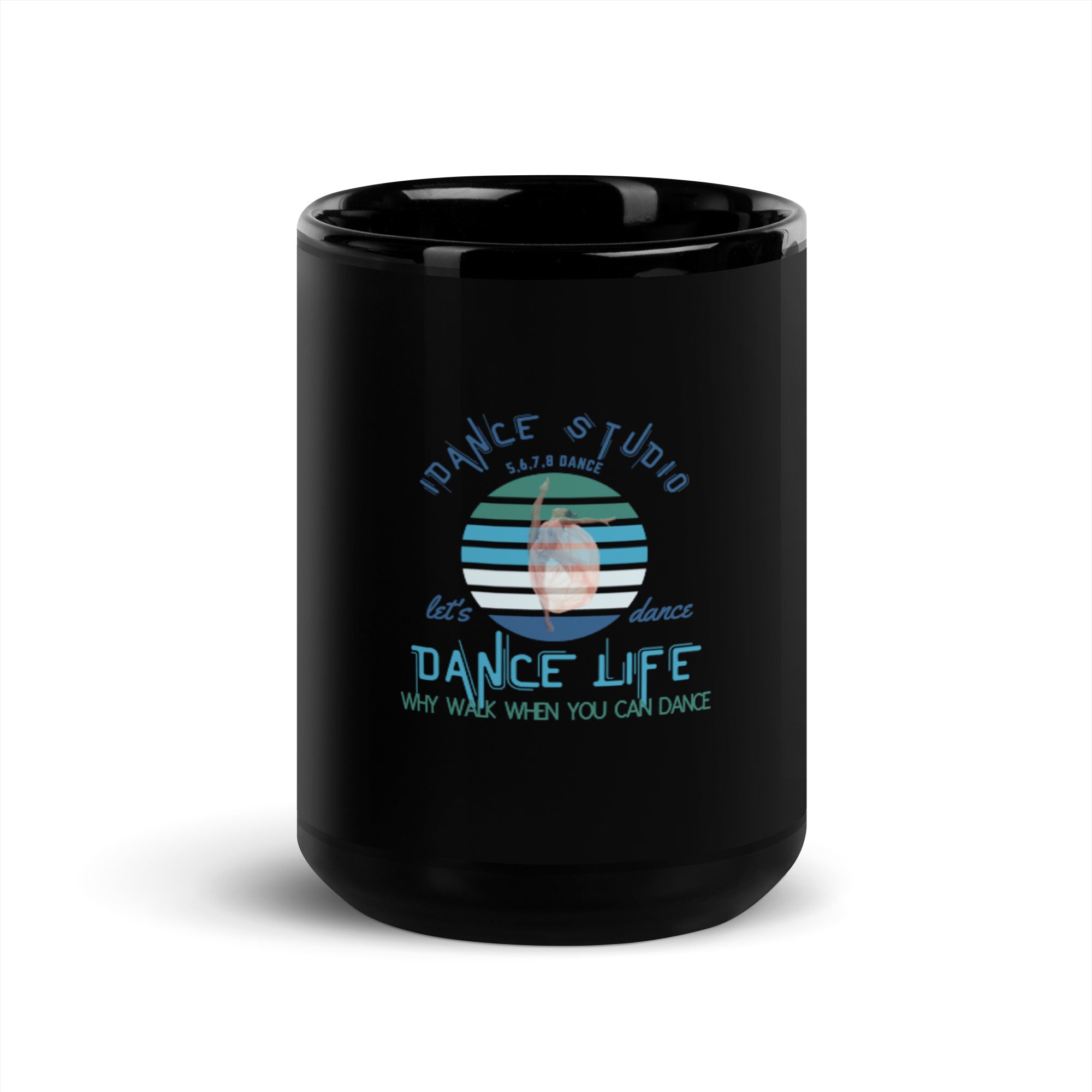 Dance Life Black Glossy Mug